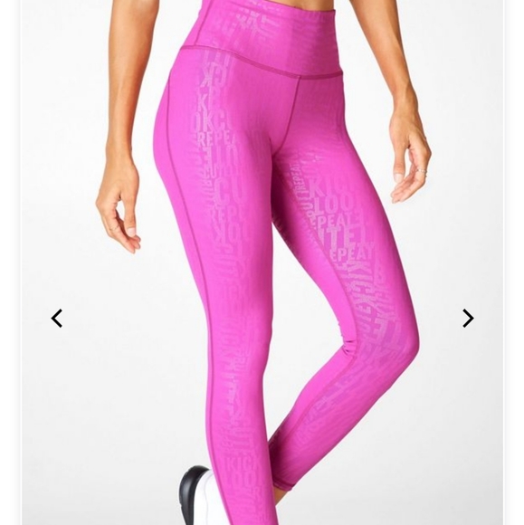 Fabletics High-Waisted Printed PowerHold 7/8 - Picture 1 of 11